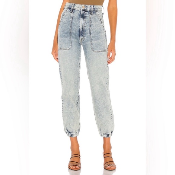 MOTHER Denim - MOTHER the wrapper patch springy ankle marrakesh days